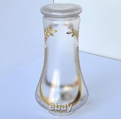 Vase en verre Art Nouveau, peinture émaillée, numéroté, vers 1910 P499