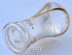 Vase en verre Art Nouveau, peinture émaillée, numéroté, vers 1910 P499 Vase en verre Art Nouveau, peinture émaillée, numéroté, vers 1910 P499