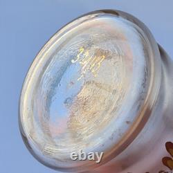 Vase en verre Art Nouveau, peinture émaillée, numéroté, vers 1910 P499