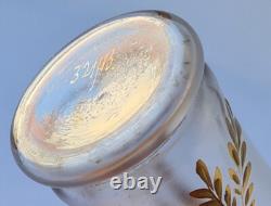 Vase en verre Art Nouveau, peinture émaillée, numéroté, vers 1910 P499