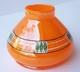 Vase En Verre Art D&eacute;co, Peinture &eacute;maill&eacute;e, Boh&ecirc;me, Vers 1920 K636