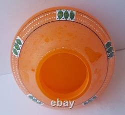 Vase en verre Art déco, peinture émaillée, Bohême, vers 1920 K636