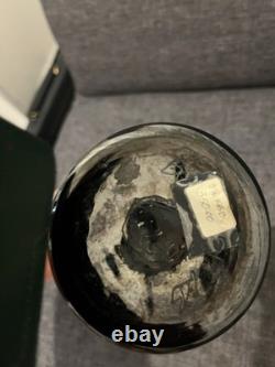 Vase en verre Bernstein signé par l'artiste