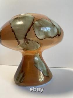 Vase en verre Empoli Stelvia Italie des années 60, gamme Fatto A Mano, très rare
