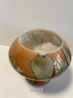 Vase en verre Empoli Stelvia Italie des années 60, gamme Fatto A Mano, très rare