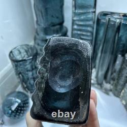 Vase en verre Indigo Bamboo 9669 de Whitefriars