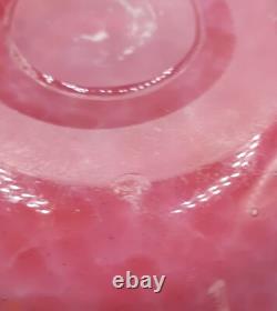 Vase en verre Monart Art Déco forme XD rose et violet 23 cm de haut