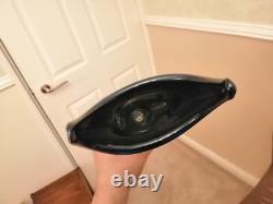 Vase en verre Sommerso tri-couleur Murano années 1970 pièce d'art 26 cm Flavio