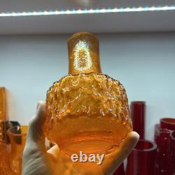 Vase en verre Whitefriars Tangerine Mallet 9818