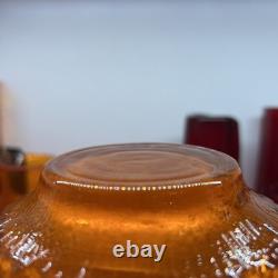 Vase en verre Whitefriars Tangerine Mallet 9818