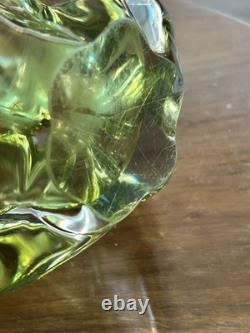 Vase en verre abstrait vintage tchèque fin des années 60 / début des années 70. Josef Hospodka