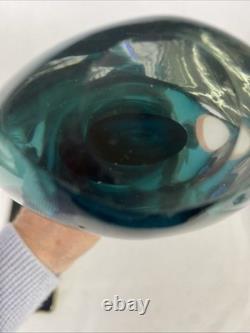 Vase en verre art aquatique suédois Vintage Josef Schott Smalandshyyan 1950