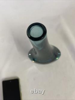 Vase en verre art aquatique suédois Vintage Josef Schott Smalandshyyan 1950