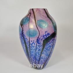 Vase en verre art irisé Liberty, 125ème anniversaire, 28 cm de haut