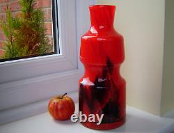 Vase en verre art vintage bohémien Flora conçu par Frantisek Koudelka 1973 1974