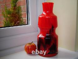 Vase en verre art vintage bohémien Flora conçu par Frantisek Koudelka 1973 1974