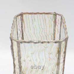 Vase en verre art vitré fait main