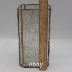 Vase en verre art vitré fait main