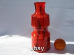 Vase en verre artistique Flora de la verrerie bohémienne Prachen conçu par Frantisek Koudelka