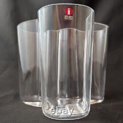 Vase en verre artistique Iitala Aalto 9,5 cm Alvar Aalto finlandais scandinave