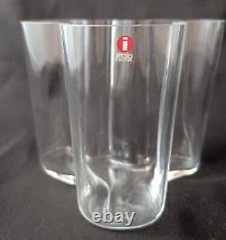 Vase en verre artistique Iitala Aalto 9,5 cm Alvar Aalto finlandais scandinave