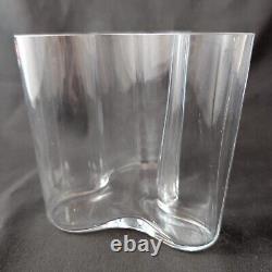 Vase en verre artistique Iitala Aalto 9,5 cm Alvar Aalto finlandais scandinave