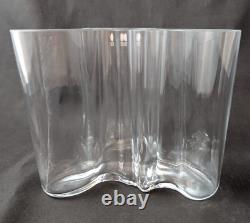 Vase en verre artistique Iitala Aalto 9,5 cm Alvar Aalto finlandais scandinave