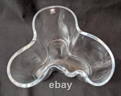 Vase en verre artistique Iitala Aalto 9,5 cm Alvar Aalto finlandais scandinave