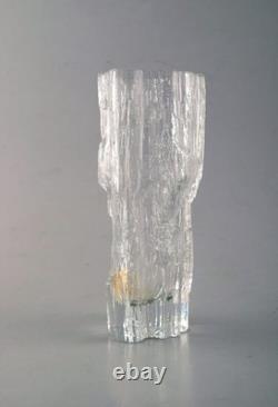 Vase en verre artistique Iittala, Tapio Wirkkala. Années 1960. Magnifique design finlandais.