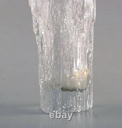 Vase en verre artistique Iittala, Tapio Wirkkala. Années 1960. Magnifique design finlandais.