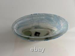 Vase en verre artistique Isle of Wight époustouflant, jardin de fleurs avec carte signature, 13 cm