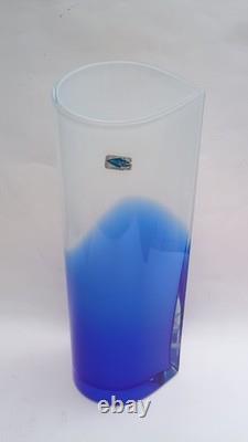 Vase en verre artistique Pro Arte Série XL signé Inkeri Toikka Nuutajärvi Finlande