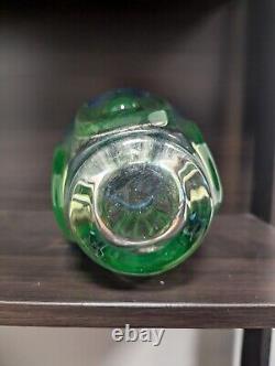 Vase en verre artistique bleu-vert