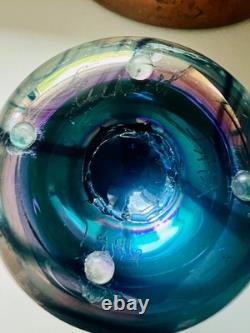 Vase en verre artistique de Tom Stoenner. 1996 - acheté chez Barneys NY, Madison Avenue