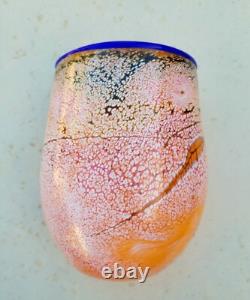 Vase en verre artistique de la série Keith Rowe Bushfire