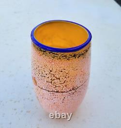 Vase en verre artistique de la série Keith Rowe Bushfire