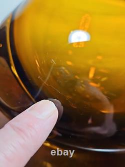 Vase en verre artistique de la série Rock des années 1970 de Tarbeklaas Eino Mäelt vintage