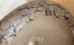 Vase en verre artistique de studio de Norman Stuart Clarke, signé et daté