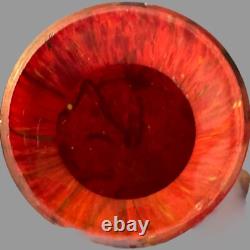 Vase en verre artistique de style tchèque vintage de fin de journée 10