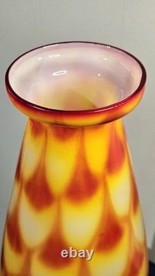 Vase en verre artistique des années 1960 par Elme Glasbruk de Suède Carl-Olof Borgarp