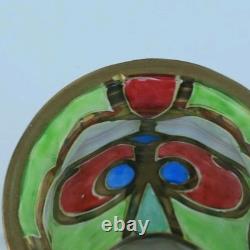 Vase en verre artistique doré et peint de Lobmeyr (Vienne)