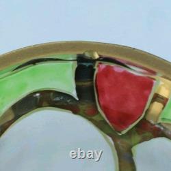 Vase en verre artistique doré et peint de Lobmeyr (Vienne)