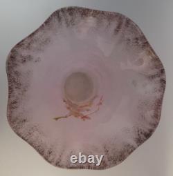 Vase en verre artistique émaillé peint XL Legras Mont Joye