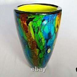 Vase en verre artistique et coloré