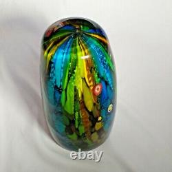 Vase en verre artistique et coloré