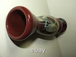Vase en verre artistique fait main Morris Glass avec pontil 10