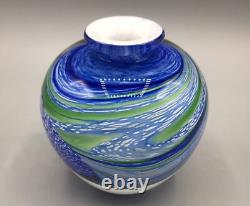 Vase en verre artistique français d'Olivier Mallemouche