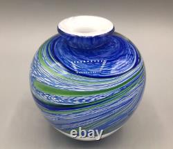 Vase en verre artistique français d'Olivier Mallemouche