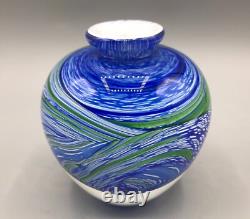 Vase en verre artistique français d'Olivier Mallemouche