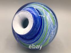 Vase en verre artistique français d'Olivier Mallemouche